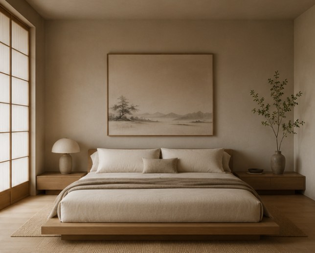 Warm minimal interior